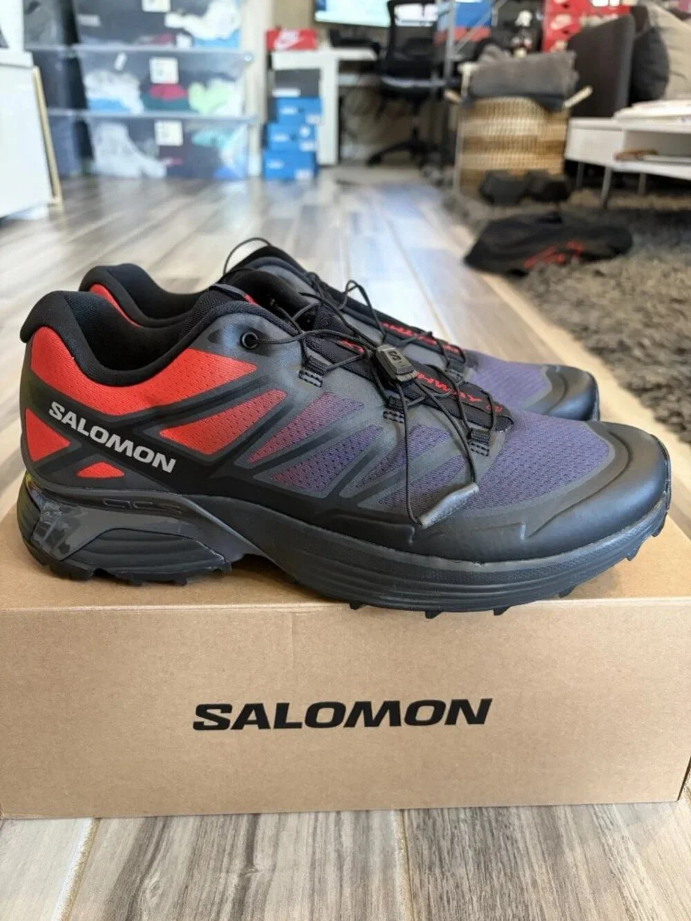 Men's Salomon XT-Pathway 2 Shoes - Asphalt/Black/Fire L49193400